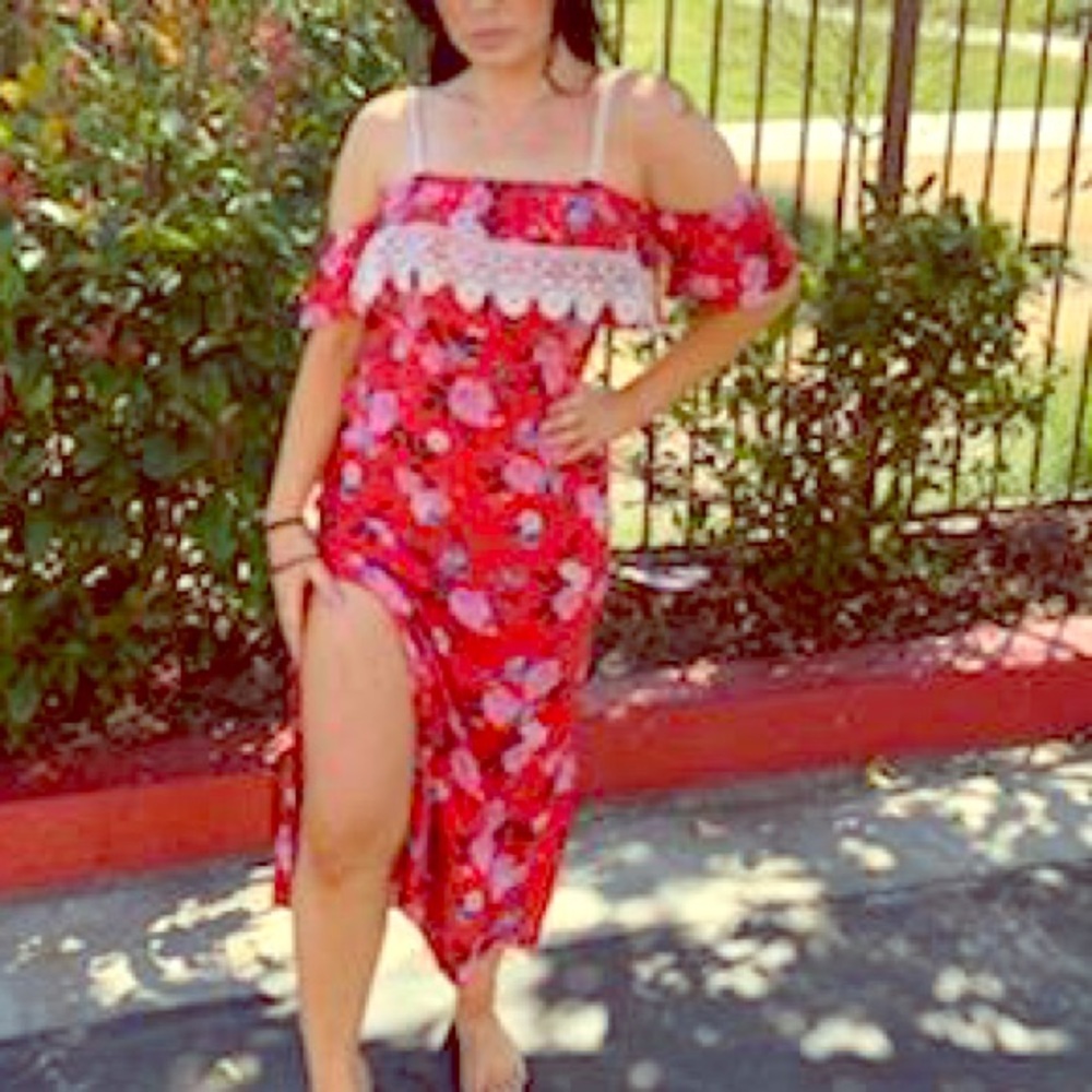 Beautiful red maxi dress